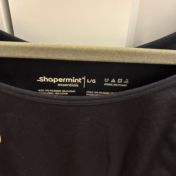 Shapermint Black Long Sleeve Bodysuit - Picture 3 of 3